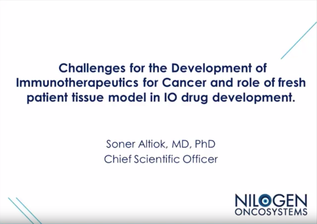 Nilogen Oncosystems 3D-EX the different challenges in the development of immunotherapeutics for cancer